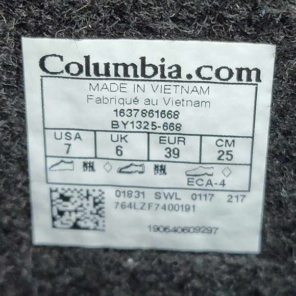 Columbia Powderbug Winter Snow Boots Women's Size 7 Pink Insulated 400 Gram - Picture 8 of 8